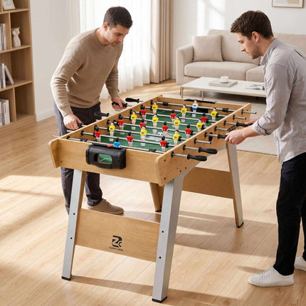 Foosball Table with 22 Players, Anti-Slip Handles, 121x87x77cm