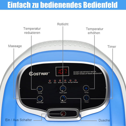 Fußbad-Massagegerät mit Shiatsu- und Heizfunktion