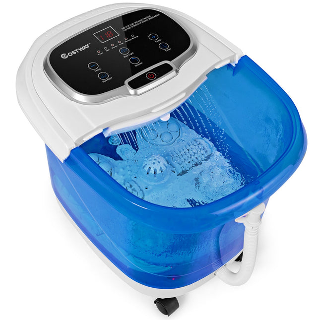 Foot Spa Massager, 500W Infrared Heat, 6 Rollers