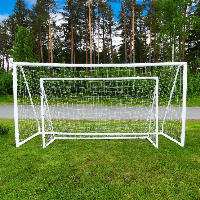 Fußballtor 250x150 cm, langlebiger PVC-Rahmen, einfacher Aufbau