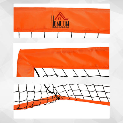 Buts de football, filet de football, lot de 2 mini-buts, pliables, en métal, tissu Oxford, pour enfants, extérieur, orange, 183 x 90 x 90 cm
