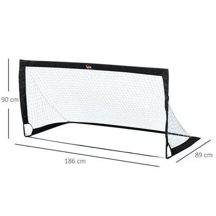 Klappbare Mini-Fußballtore aus Stahl und Tetrolon, 2er-Set