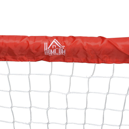 Mini-Fußballtor-Set, 2 Stück, faltbar, Stahl und Tetrolon, rot