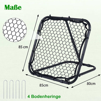 Football Rebounder 85x85 cm, 5 Angles, Foldable