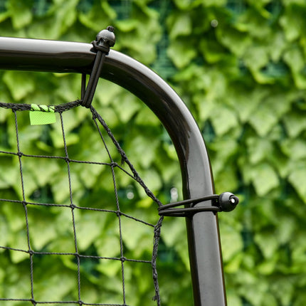 Fußball-Rebounder-Tor, klappbare Rückwand, verstellbare Stufen