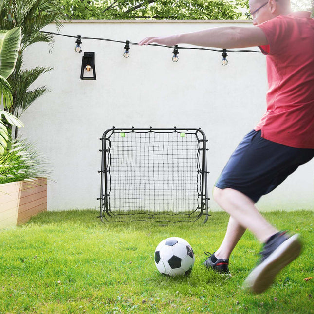 Football Rebounder Net - Double sided, adjustable steel