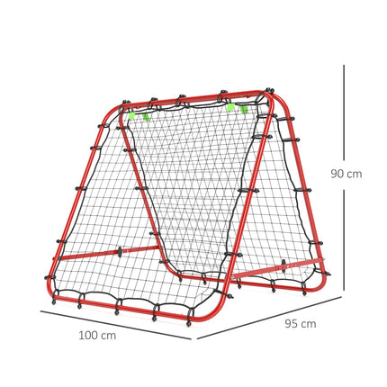 Verstellbares doppelseitiges Fußball-Rebounder-Netz für das Training