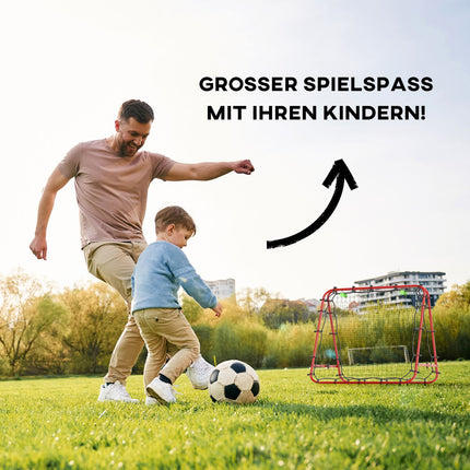 Verstellbares doppelseitiges Fußball-Rebounder-Netz für das Training
