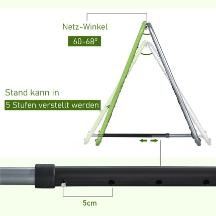 Verstellbares doppelseitiges Rebounder-Netz aus Metall für den Sport