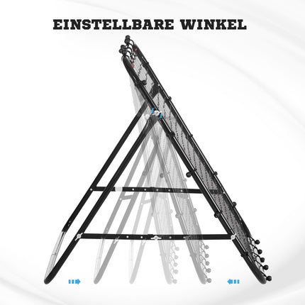 Fußball Rebounder Torwand, Metall & PE, 96x80x96 cm