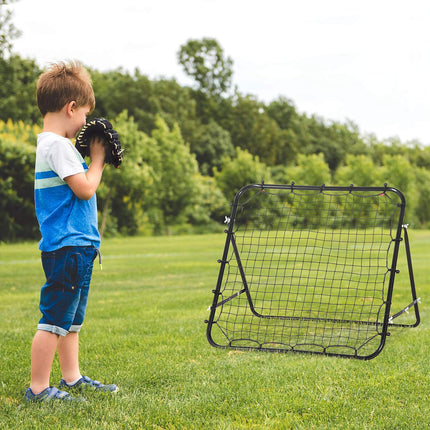 Fußball Rebounder Torwand, Metall & PE, 96x80x96 cm