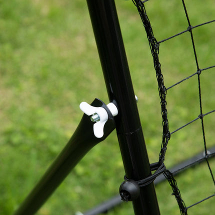 Fußball Rebounder Torwand, Metall & PE, 96x80x96 cm
