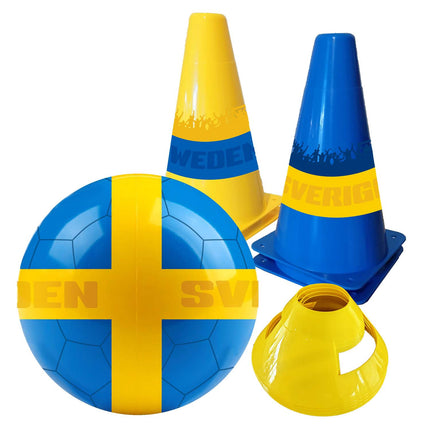 Fußballset mit Ball und Hütchen – Schweden Design