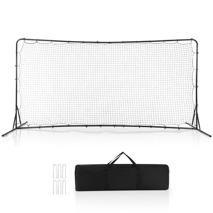 Football goal for children 372.5 x 182.5 cm football goals for garden football goal with carry bag black