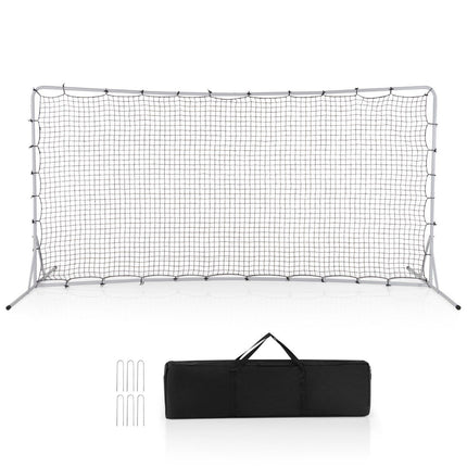 Voetbaldoel voor kinderen 372,5 x 182,5 cm voetbaldoelen voor in de tuin voetbaldoel met draagtas wit