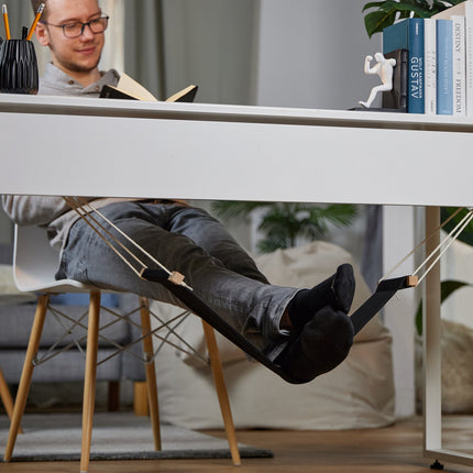 Fußhängematte für den Schreibtisch