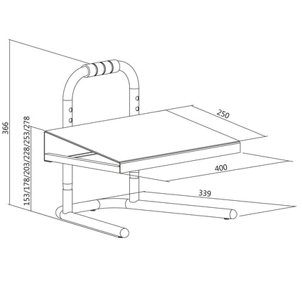 Fußstütze - Verstellbar