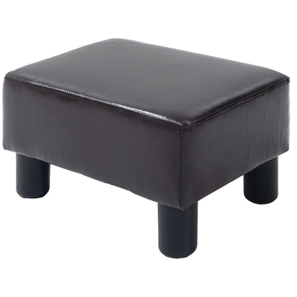 Ottoman footstool artificial leather, rectangular, 100 kg capacity