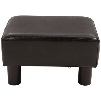 Ottoman footstool artificial leather, rectangular, 100 kg capacity