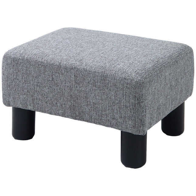 Rechteckiger Leinenhocker - gepolstert, 150 kg Tragkraft