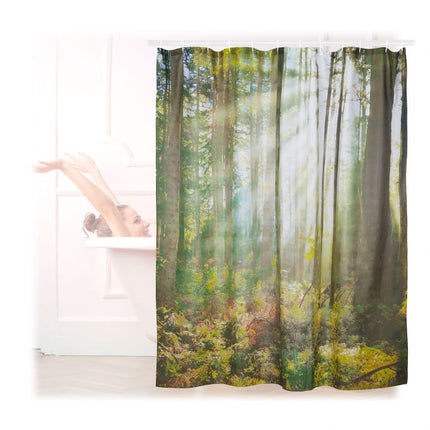 Wald Duschvorhang 180 x 180 cm