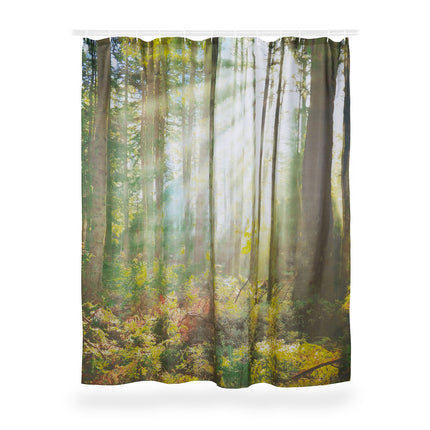 Wald Duschvorhang 180 x 180 cm