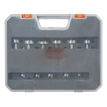 Forstner Bit Set, 16-Piece 6.4–41.3 mm Carbon Steel