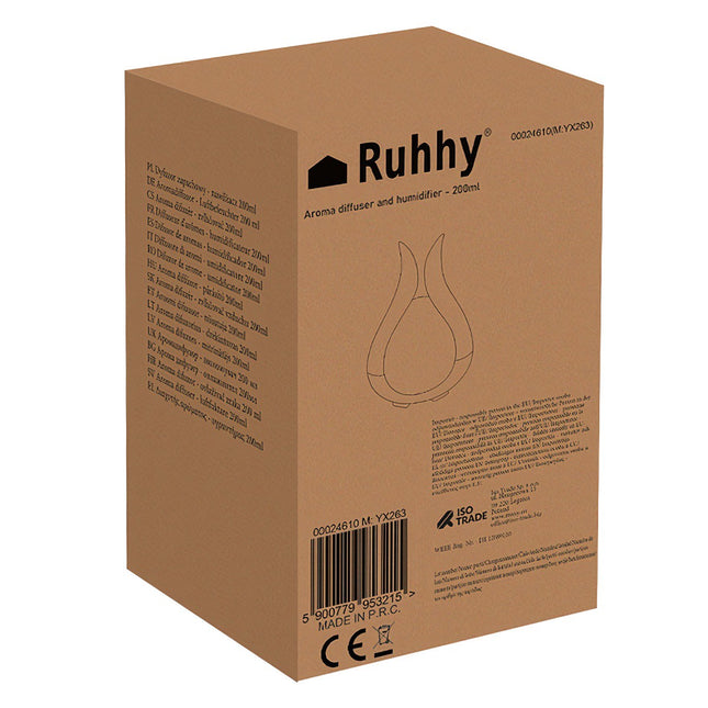Aroma difuzér – zvlhčovač 200ml Ruhhy 24610