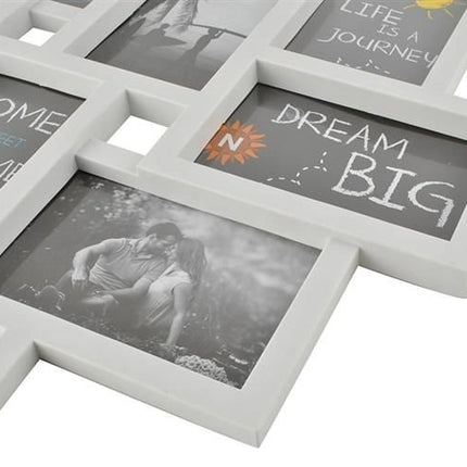 Frame for 10 photos - white