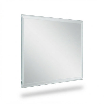 Frameless Bevelled Wall Mirror, 40 x 60 cm Glass