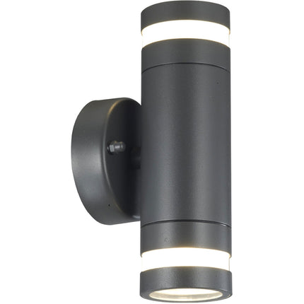 Applique Fredrik II 2x douille GU10 IP44 Anthracite