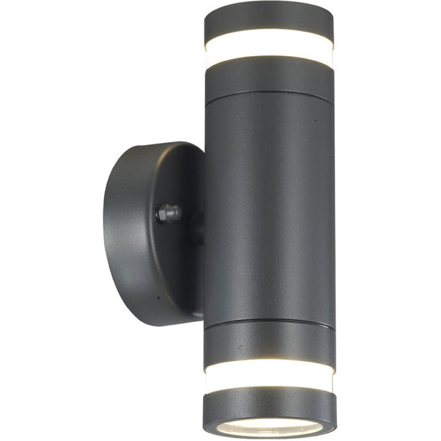 Fredrik II Wandleuchte 2xGU10 Fassung IP44 Anthrazit