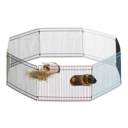 Freilaufzaun für Kleintiere bunt