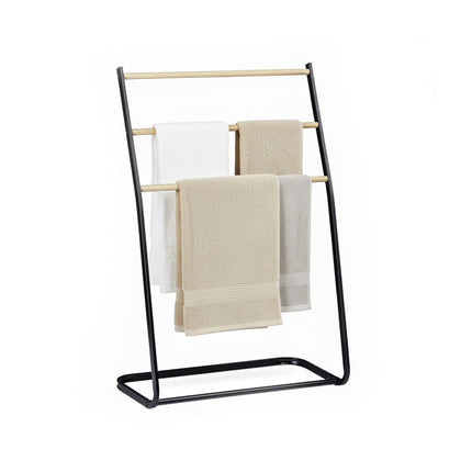 Freestanding 3-Rung Metal Towel Ladder Rail