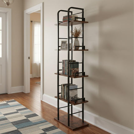 Freestanding 5-Tier Narrow Shelf for Living Room & Kitchen