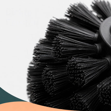 Freestanding Bamboo & Steel Toilet Brush Set with Holder