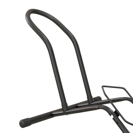 Freestanding Bike Stand for Tyres Up to 85 mm, Steel, 59 x 41 x 38 cm, Black