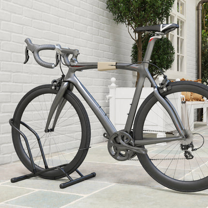 Freestanding Bike Stand for Tyres Up to 85 mm, Steel, 59 x 41 x 38 cm, Black