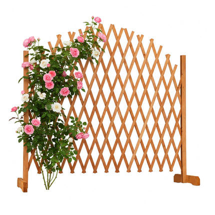 Freestanding Climbing Plant Trellis – Adjustable Wooden Lattice
