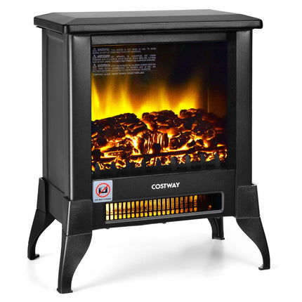 Freistehender Elektrokamin 1400W, Flammeneffekt