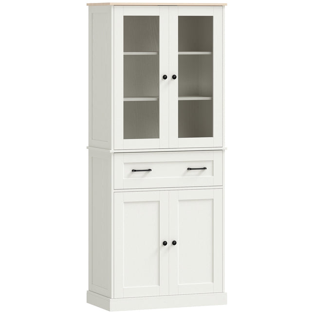 Freestanding Kitchen Pantry Cabinet with Adjustable Shelves