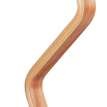 Freistehender Handtuchhalter, 2-armig, gebogener Holzrahmen