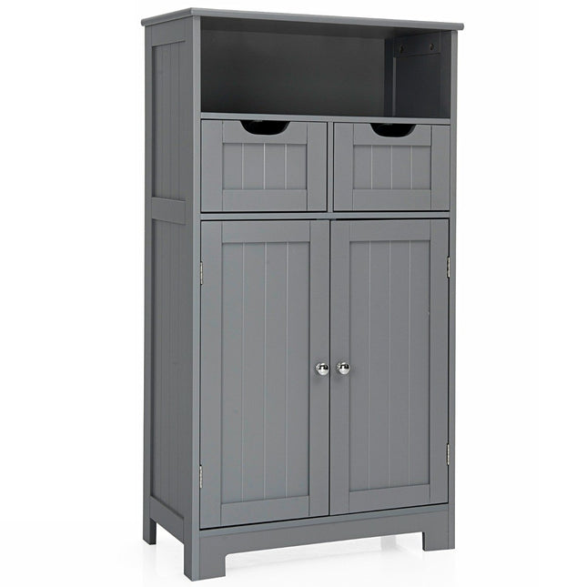 Freistehender Schrank mit Schubladen für Küche und Bad 60 x 30 x 109cm grau