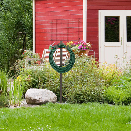 Freestanding hose holder