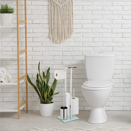 Freistehender Toilettensitz mit Ablage