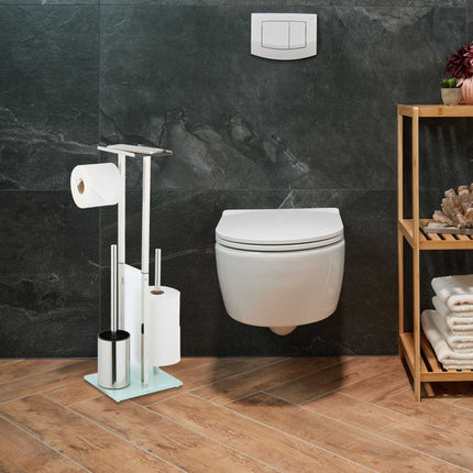 Freistehender Toilettensitz mit Ablage
