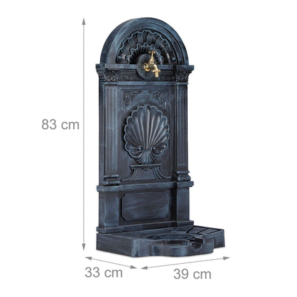 Fontaine murale autoportante antique