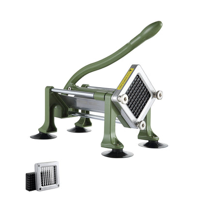French Fry Cutter, 3/8-Inch Stainless Blade, Suction Base