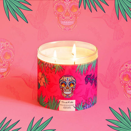Frida Kahlo Scented Candle – Artistic Glass Design