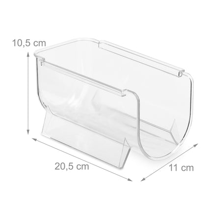 Kühlschrankflaschen-Organizer-Set – stapelbarer, transparenter Halter